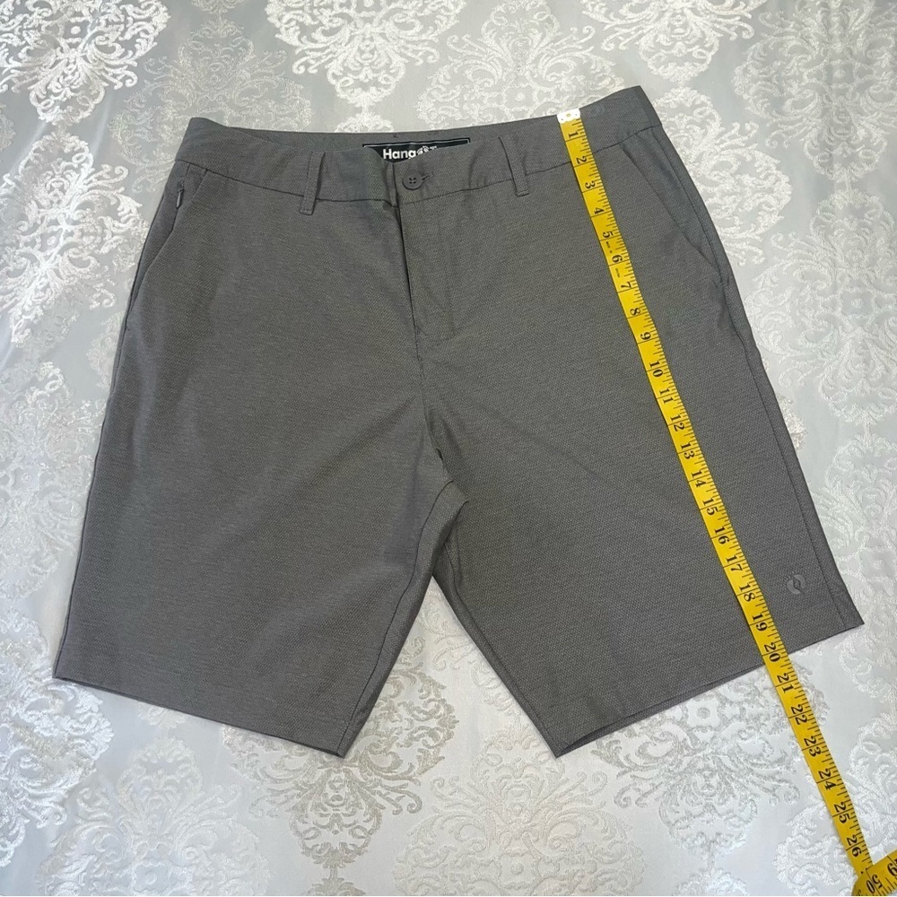 Hang Ten Mens Everyday Shorts Quick Dry 10” Inseam Grey Size 34 - Picture 5 of 7